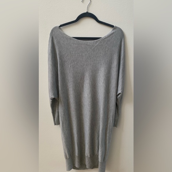 Vince Dresses & Skirts - SZ M Vince Oversized Gray Sweater Dress